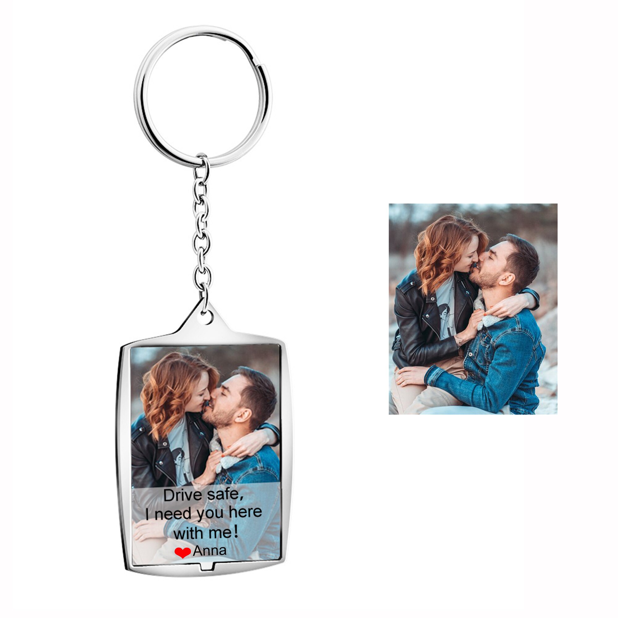 drive safe i need you personalized picture keychain for boy friend