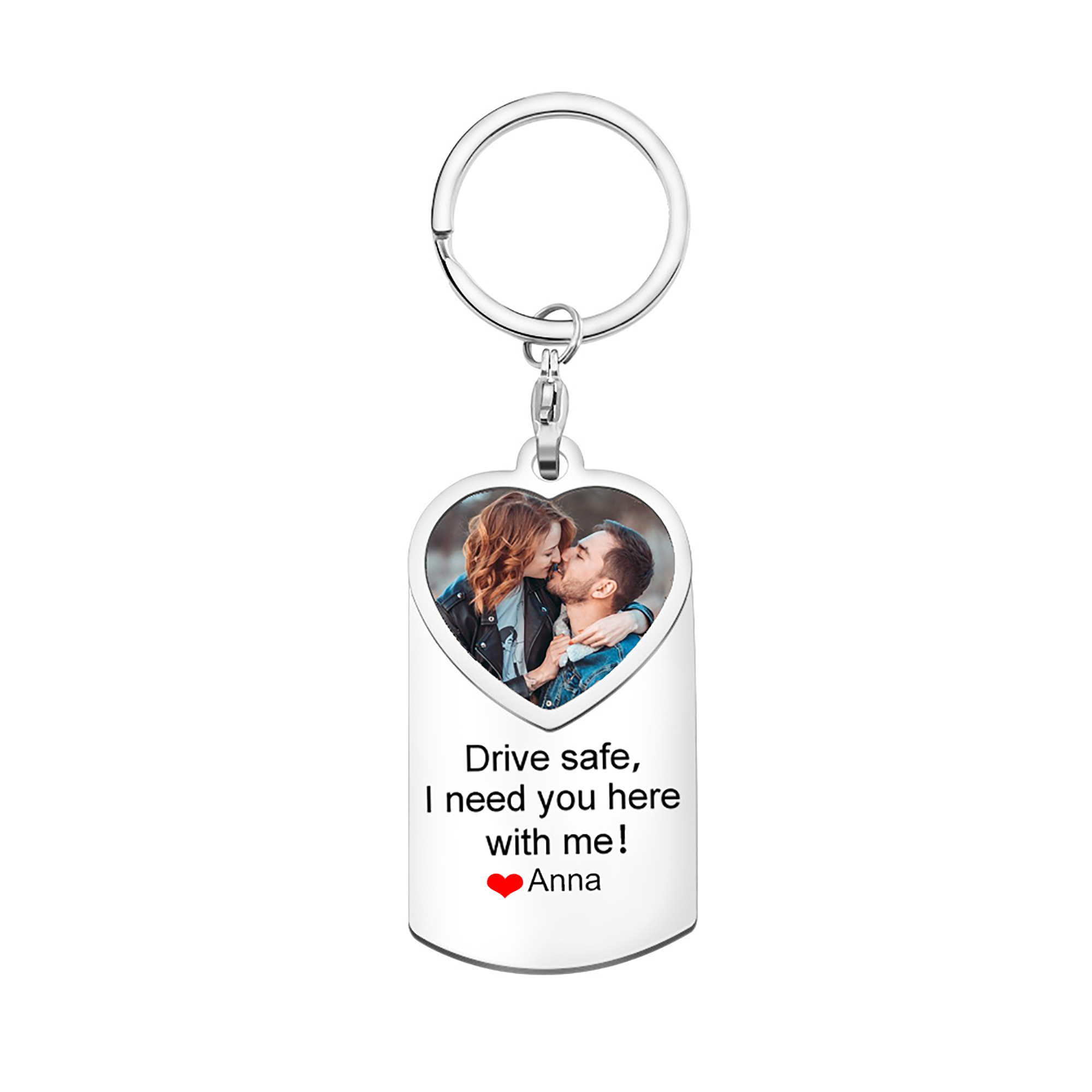 drive safe i need you personalized picture keychain for boy friend