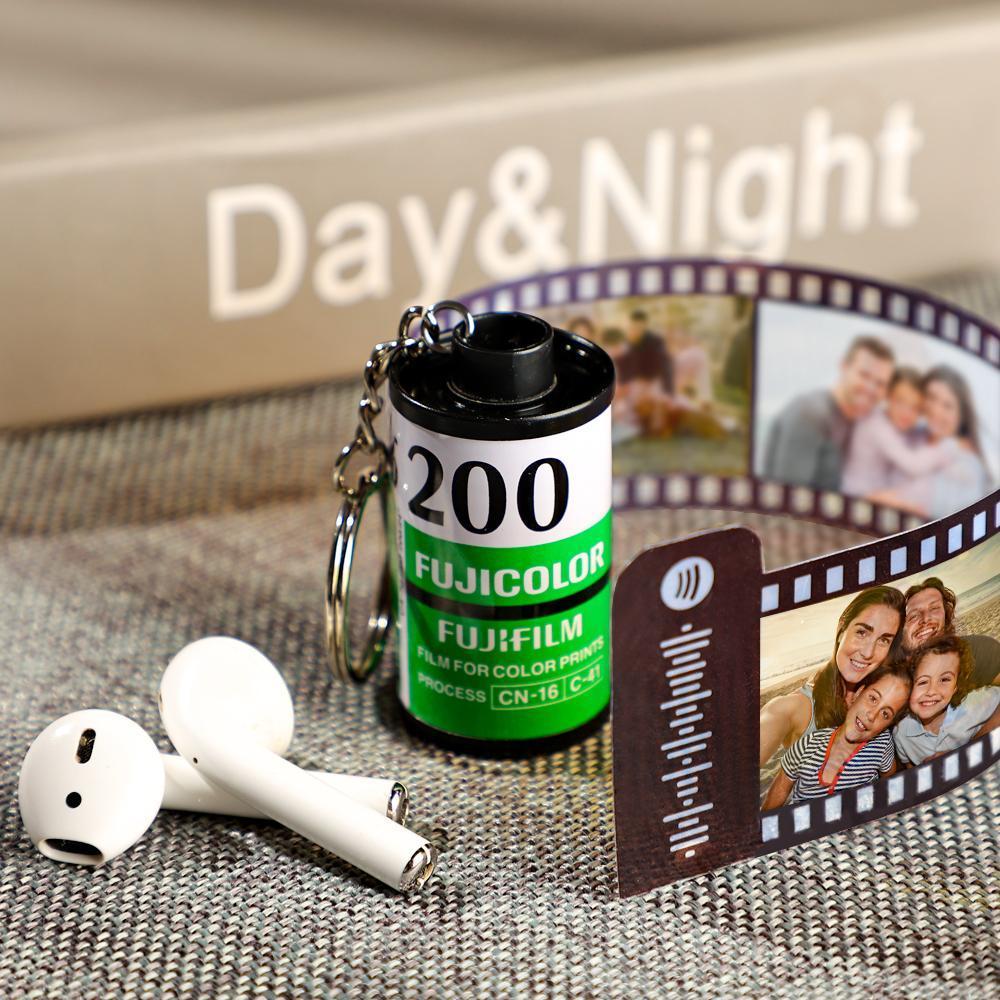 custom spotify code camera roll keychain family gifts