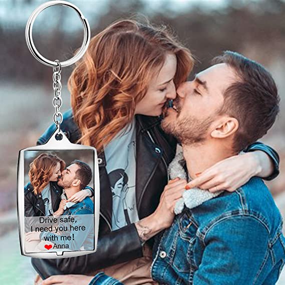 drive safe i need you personalized picture keychain for boy friend