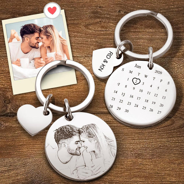 Personalized calendar keychain same as on Tiktok video