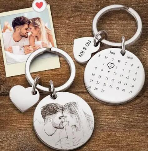 Personalized calendar keychain same as on Tiktok video