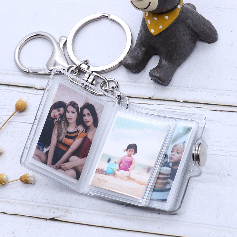 Tiny scrapbook keychain