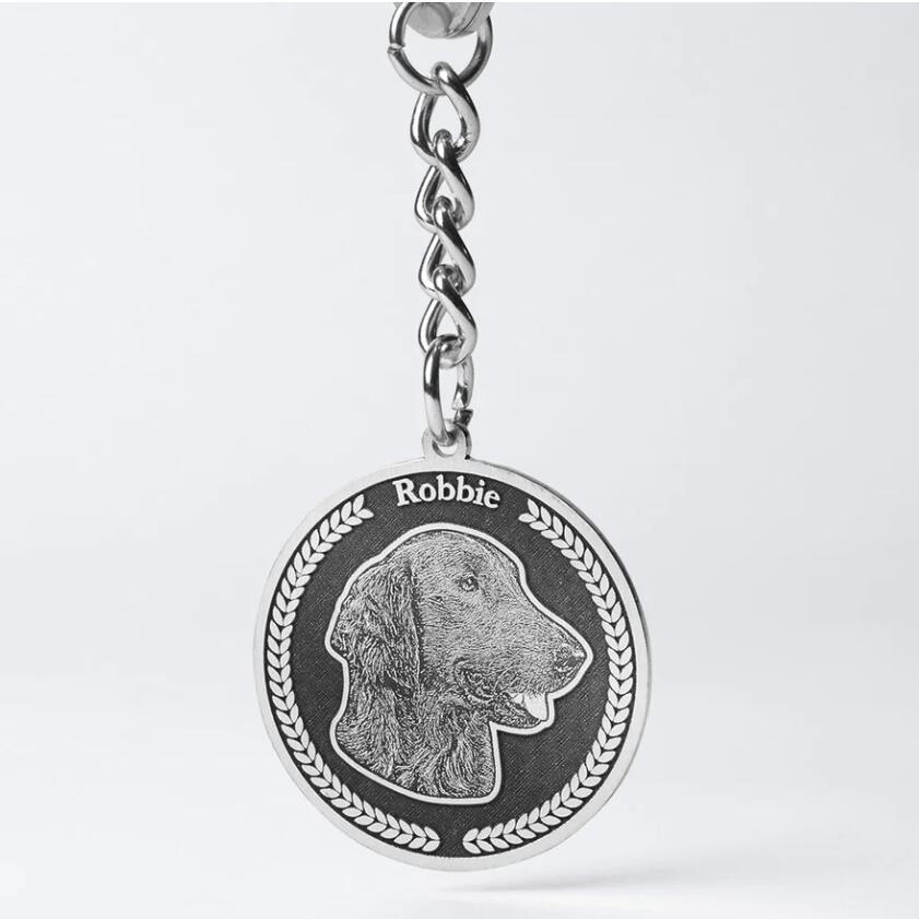 Rilievo pet keychain Silver 925